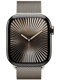 Смарт-годинник Apple Watch Series 10 GPS + Cellular 42mm Natural Titanium Case w. Natural Milanese Loop (MWXF3)