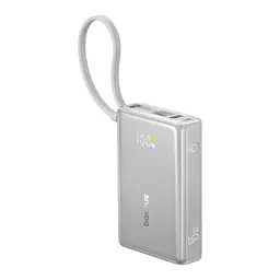 Батарея універсальна Baseus PicoGo 10000 мА·год 45 Вт PD, QC, Galaxy Natural Titanium (P10076803853-00)
