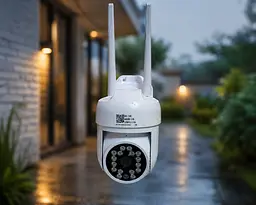Поворотна погодозахисна IP Wi-Fi камера HX-A1536C / Поворотна вулична камера відеоспостереження / Wi-Fi камера з датчиком руху