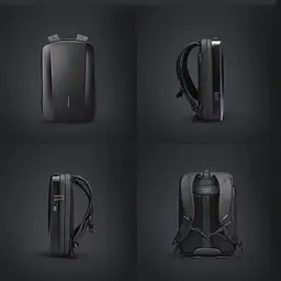 Рюкзак для ноутбука 17” Mark Ryden MR8918 з кодовим замком, ортопедичною спинкою та USB-роз'ємом (Чорний) - мініатюра 8