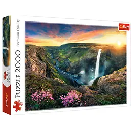 Пазл Trefl Водоспад Хауіфосс Ісландія 2000 ел. (27091)