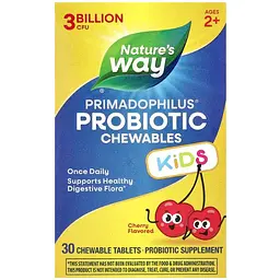 Пробіотик для дітей Nature's Way Primadophilus вишня 3 млрд CFU 30 таблеток - мініатюра 2