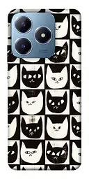Чохол Demsky Котячі шахи для Realme C63 4G