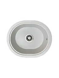 Кухонна мийка Adamant CIRCUM біла 500x425x180 мм, без крила 50 см