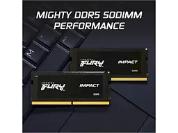Пам'ять для настільних комп'ютерів Kingston FURY 64 GB (2x32GB) SO-DIMM DDR5 5600 MHz Impact (KF556S40IBK2-64) - мініатюра 5