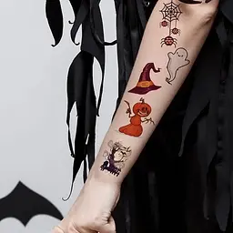 Набір дитячих тимчасових тату "Хелловін" kids-tatto-halloween-set-30 - мініатюра 5