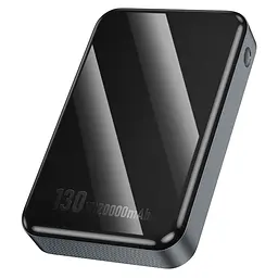 Портативний ЗП Power Bank Hoco Q30A Fast charge 130W 20000 mAh Metal gray - мініатюра 7