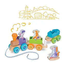 Ігровий набір Melissa & Doug дерев'яний потяг із тваринами (MD14608)