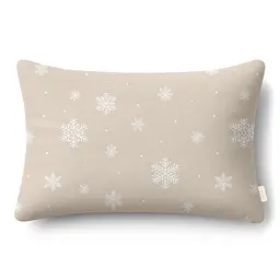 Наволочка фланель 40х60 SNOWFLAKES LATTE COSAS (4822052473993)