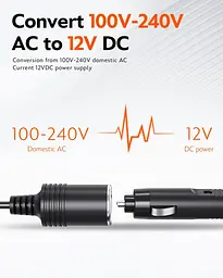 Адаптер живлення CICLE 220V → 12V до 180 Вт для автомобільних пристроїв - мініатюра 6