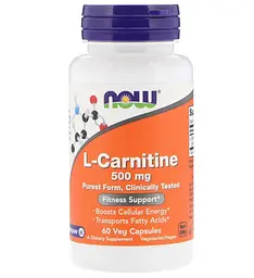 L-Карнітин Now Foods L-Carnitine 500 мг 60 вегетаріанських капсул