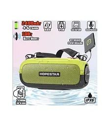 Портативна акустика — бездротова колонка Hopestar A41 Party зелена - мініатюра 7