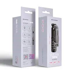 Універсальний трипод-монопод для селфі та зйомки ASM10, з Bluetooth-пультом, складаний телескопічний штатив для смартфонів, селфі-палиця для телефону, 680 мм, чорний, тринога для смартфона, ArmorStandart (ARM79274) - мініатюра 8