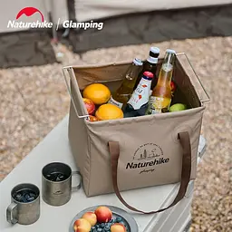 Складаний контейнер для води з ПВХ Naturehike CNH22SN002, 20л, світло-коричневий - мініатюра 6