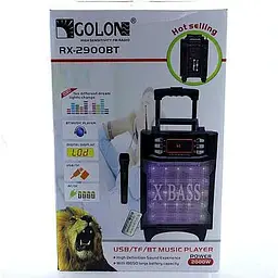 Колонка Golon RX-2900 радіоприймач BT\Led\FM - мініатюра 4