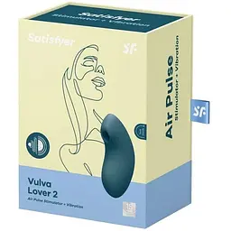 Вакуумний вібратор Satisfyer Vulva Lover 2 Синій - мініатюра 5