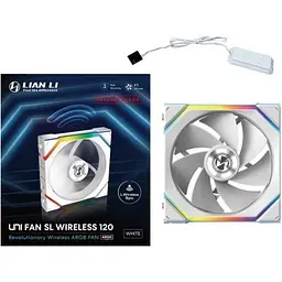 Кулер до корпусу Lian Li Uni Fan SL WIRELESS Reverse, 120-1, Wh (G99.12RSL1W1W.00) - мініатюра 7