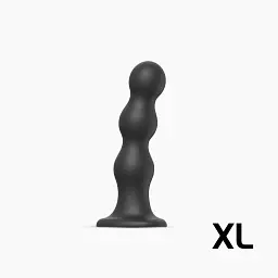 Насадка для страпону Strap-On-Me Dildo Plug Balls Black XL - мініатюра 2