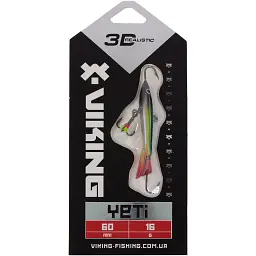 Балансир Viking Fishing Yeti Ice Jig 60mm 16.0g #2 Green Glam - мініатюра 2