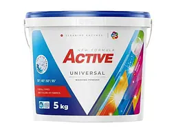 Пральний порошок ACTIVE 5 кг Universal (Відро+дозатор)