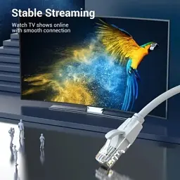 Патч-корд 1м, UTP cat 6 RJ-45 gray Vention (IBEHF) - мініатюра 5