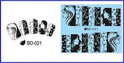 Наклейки для ногтей BD-021