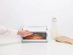 Хлібниця металева Brabantia Roll Top Bread Bin Medium 31.6x26.5х17.3 см біла (306044) - мініатюра 5