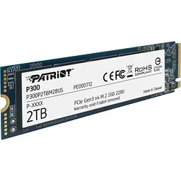 Твердотільний накопичувач SSD 2Tb, P300, PCI-E 3.0 x4, M.2 2280, 3D TLC, 2100/1650 МБ/с Patriot teh0019839 - мініатюра 3