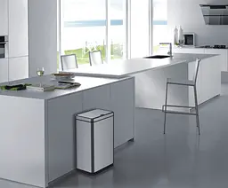Відро для сміття сенсорне прямокутне Koer TC-020212-02 12 л нержавіюча сталь KR5584, Нержавіюча сталь - мініатюра 10