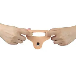 Насадка на пеніс Lovetoy The Ultra Soft Double Vibrating 5.8" 14.7 см тілесний - мініатюра 6