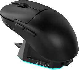 Мышка беспроводная AJAZZ AJ159P MC Мышь компьютерная с Зарядной док-станцией / 2.4G / Bluetooth / USB Black (19583)