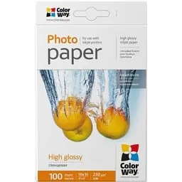 Фотопапір ColorWay 10x15 230г glossy, 100с (PG2301004R)