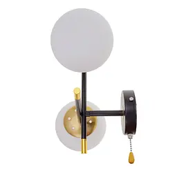 Стильне Бра Brille на 2 лампочки BR-01 474W/2 E27 AB/BK - мініатюра 3