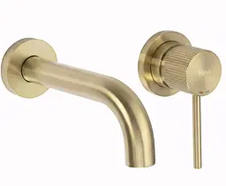Змішувач для умивальника Rea Lungo Stripe прихованого монтажу brushed gold REA-B7431