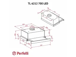 Витяжка Perfelli TL 6212 BL 700 LED - мініатюра 11