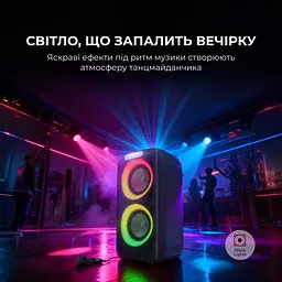 Портативна колонка Sharp Party Speaker PS-949 Black - мініатюра 7