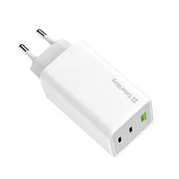 Мережевий зарядний пристрій ColorWay GaN Mini 100W PD Port PPS USB (USB-2C1A) Білий (CW-CHS061PD-WT) - мініатюра 4