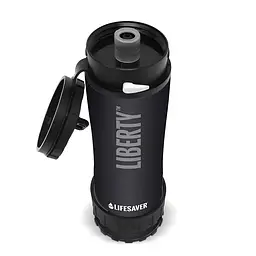 Портативна пляшка для очищення води LifeSaver Liberty Black 0.4l (99-00014021) - мініатюра 2