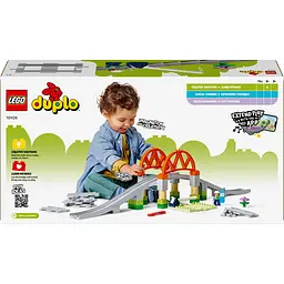 Конструктор LEGO DUPLO Додатковий набір. Залізничний міст і колії 42 деталі (10426) - мініатюра 2