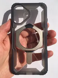 Чохол протиударний UAG Plasma XTE MagSafe для iPhone 16 (6.1") Ash/Titanium 1144761F3136 - мініатюра 5