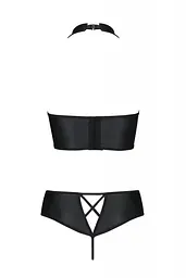 Комплект з екошкіри Passion Nancy Bikini black 4XL/5XL - мініатюра 4