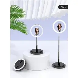 Тримач з кільцевим освітленням Usams US-ZB120 Stretchable foldable holder fill light 168 см білий - мініатюра 2