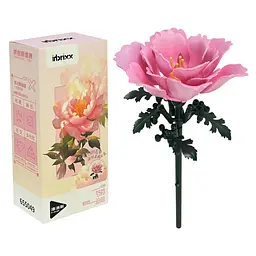 Конструктор збірна модель квітки рожева півонія Plant series (655049)