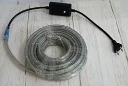 Світлодіодна гнучка led стрічка 8 м. біла вулична лід гірлянда діодна з блоком живлення 220 В (ST) - мініатюра 8
