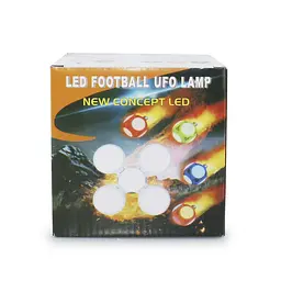 Лампочка люстра світлодіодна розкладна LED-лампа 40 Вт 220 В E27 Football UFO Lamp білий - мініатюра 7
