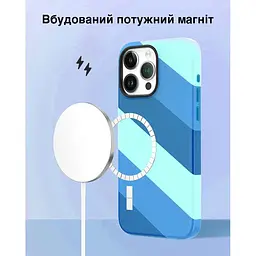 Чохол Vokamo MagSafe для iPhone 15 з магнітом Blue - мініатюра 5
