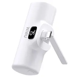 Портативний ЗП Power Bank WIWU Wi-P017-C Type-C 5000 mAh White - мініатюра 4