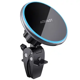 Автотримач з БЗП Acefast D3 magnetic wireless 15W Silver - мініатюра 2