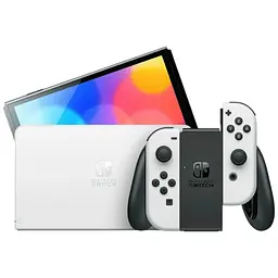 Ігрова приставка Nintendo Switch Oled портативна with White Joy-Con