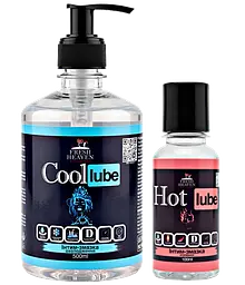 Iнтим-змазка Fresh Heaven охолоджуюча Cool Lube 500ml та зігріваюча Hot Lube 100ml 